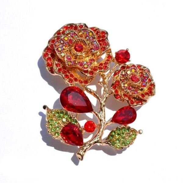 Broche Fleur Rose Eldorado