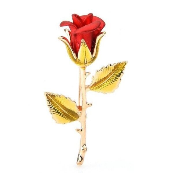 Broche Fleur Rose Grandiosa