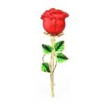 Broche Fleur Rose Nature
