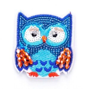 Broche Hibou Brodée