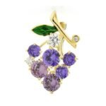 Broche Originale Grappe de Raisin