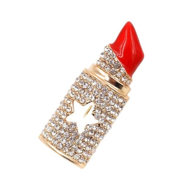 Broche Originale Rouge à Lèvres Tendance