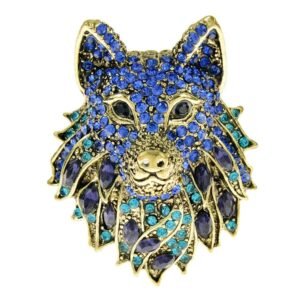 Broche Originale Tête de Loup