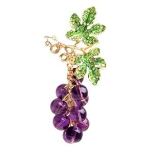 Broche Originale Vigne Raisin