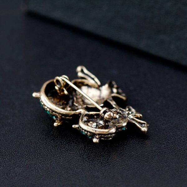 broche ornithologique en couleurs