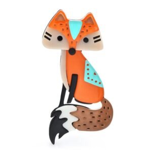 Broche Renard Cartoon