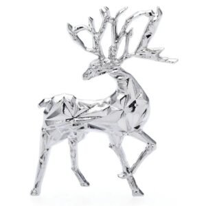 broche renne décorative en style abstrait