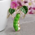 broche tendance petits pois