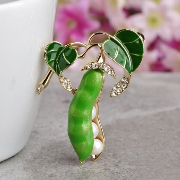 broche tendance petits pois