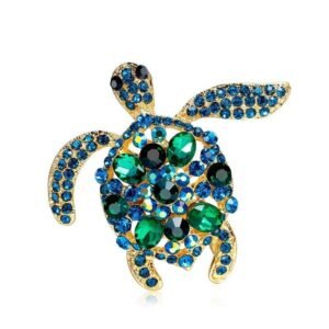 Broche Tortue Strass