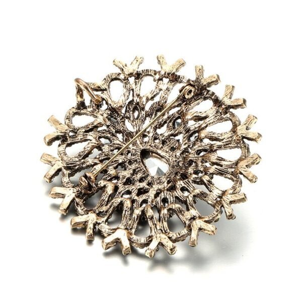 broche vintage en tissu ancien