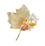Broche De Luxe Ginko Scintillant