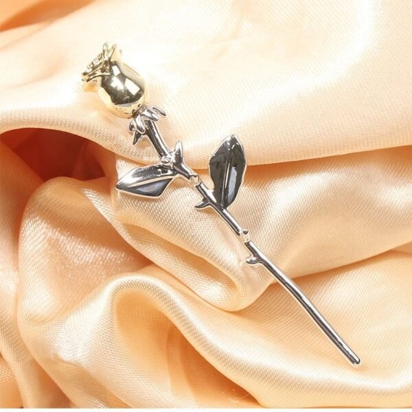 accessoire de mode fleur rose gold