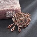 bijou ancien broche médusa