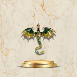 Broche Dragon Nouveau Style - Design mythologique