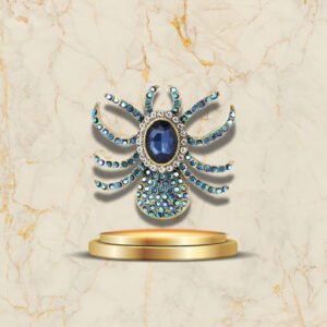 Broche araignée art déco cristal étincelant