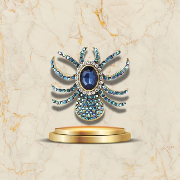 Broche araignée art déco cristal étincelant