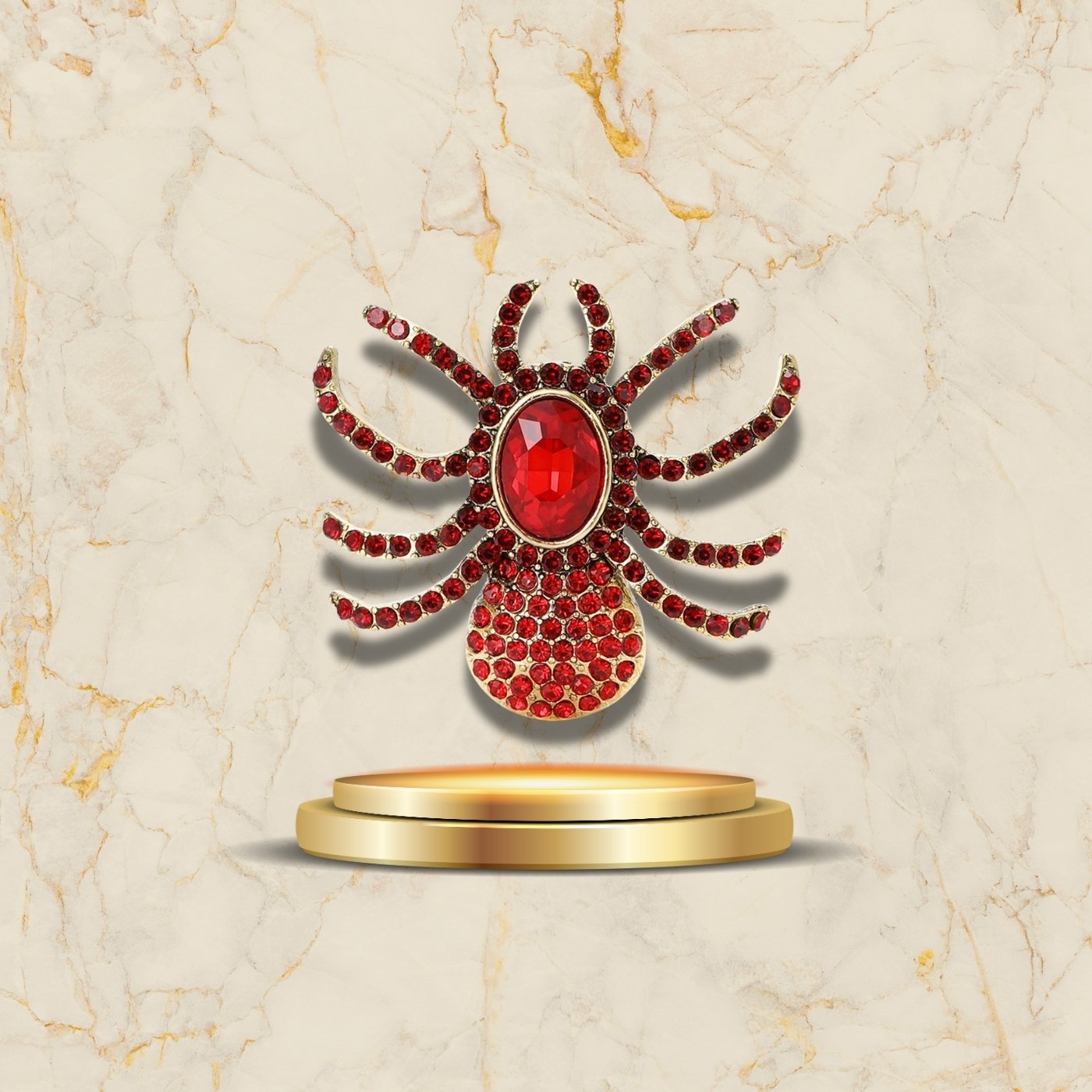Bijou araignée strass vintage chic élégant