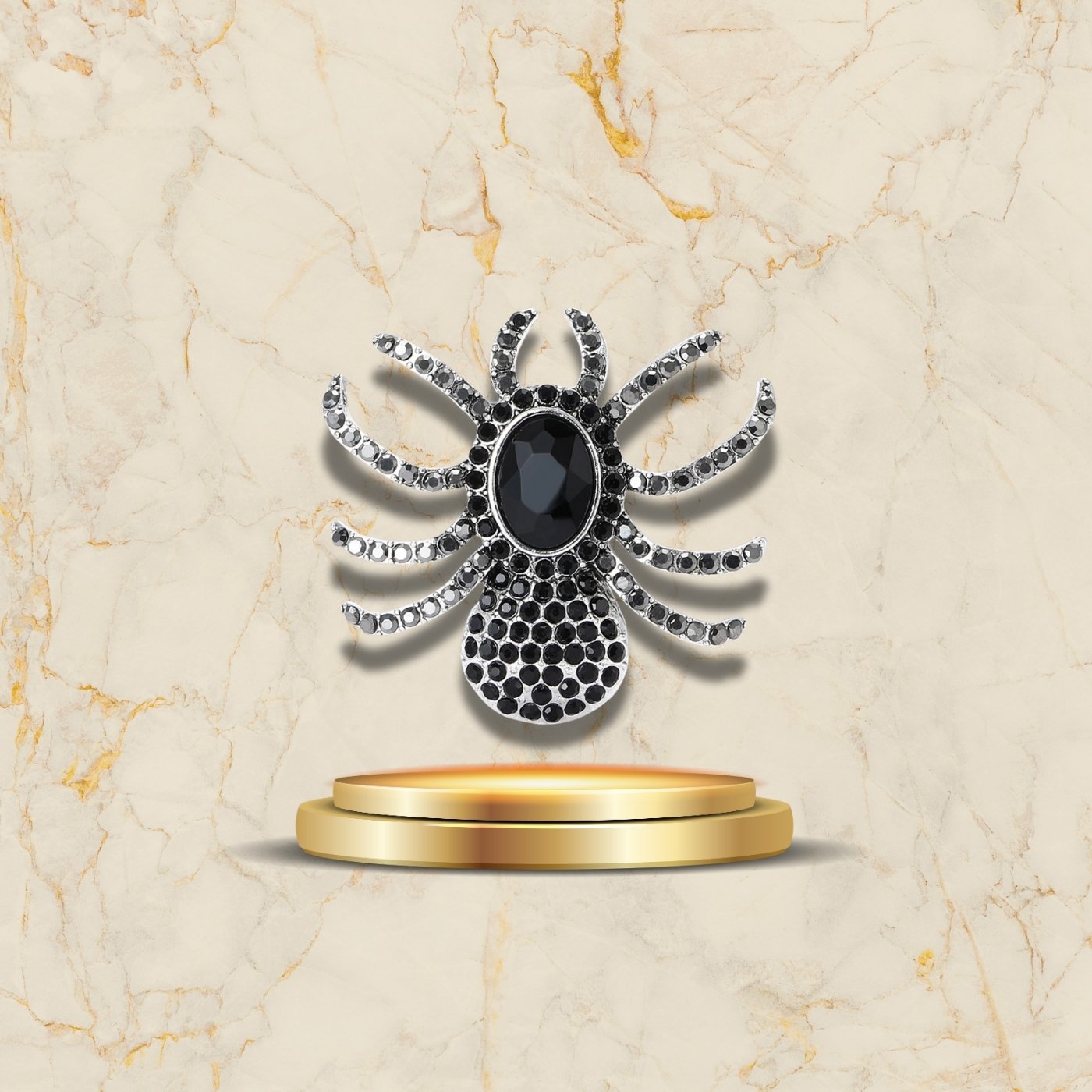 Broche araignée fantaisie glamour soirée originale