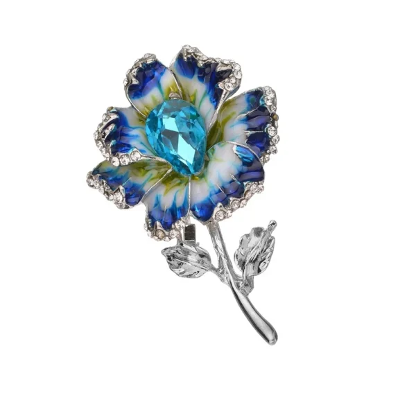 broche fleur pour veste femme