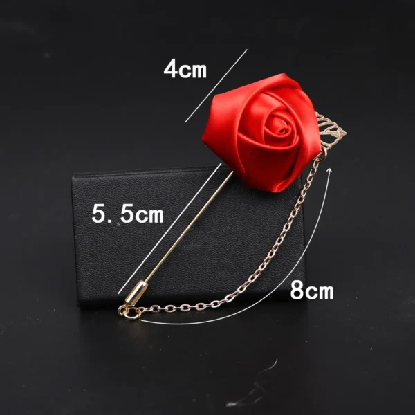 fleur en tissu rose pour broche mariage