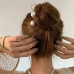 broche cheveux vintage perle