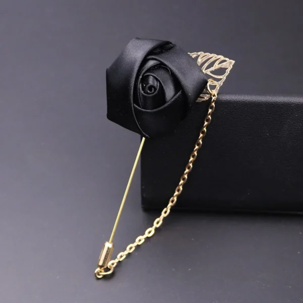Broche Fleur Tissu Mariage Rose​ – Image 51