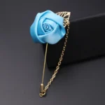 broche mariage festive fleur rose