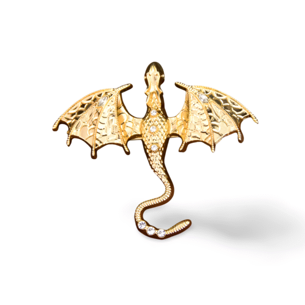 Broche Dragon Doré