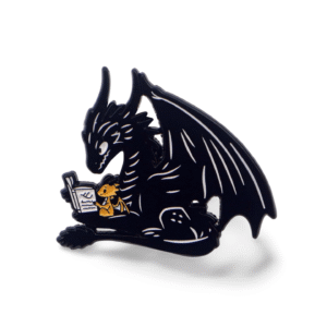 Broche Dragon Noir