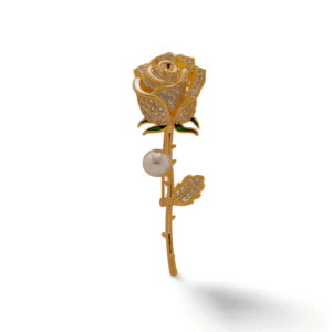 Petite Broche Strass Rose​