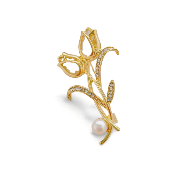 Broche Strass Rose​