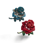 Broche Rose Moderne