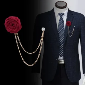 broche fleur strass rose