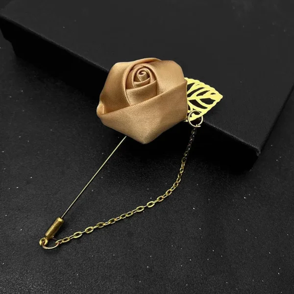 Broche Fleur Tissu Mariage Rose​ – Image 53