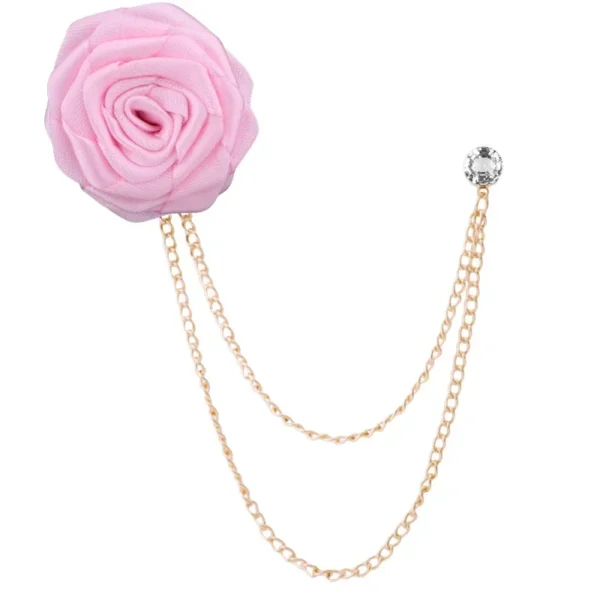 broche à pin's strass rose