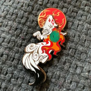 accessoire broche renard japon