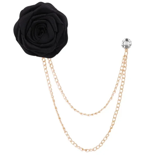 broche luxe strass rose