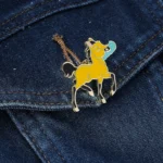 broche originale cheval fantaisie