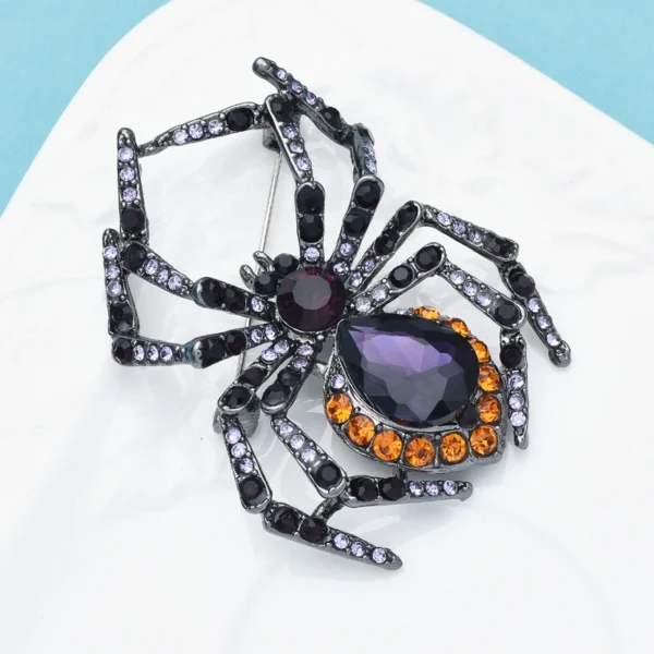 broche homme en forme d'araignée