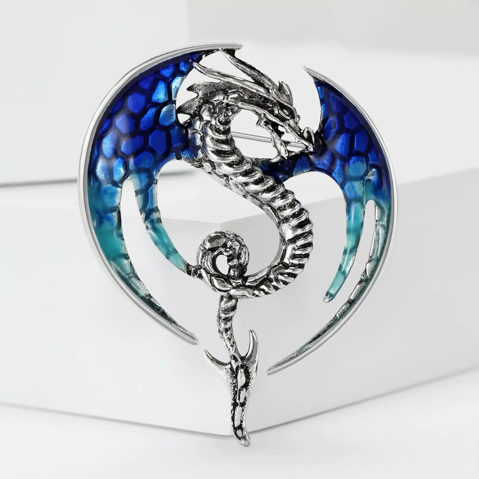 Broche En Alliage Dragon Pour Hommes Et Femmes - Design Unique Et Robuste - Pour Tenues Décontractées Ou Formelles