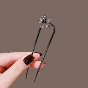 accessoire cheveux broche noire