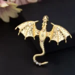 ornement dragon doré