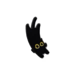 petite broche animal chat noir