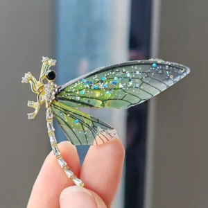 broche libellule design contemporain