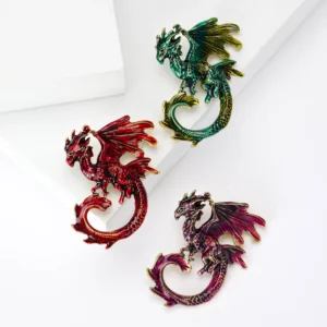 broche en forme de dragon
