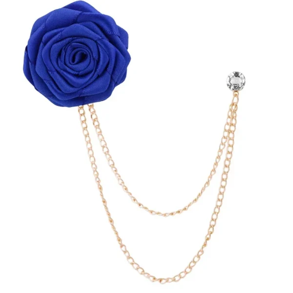 broche en métal strass rose
