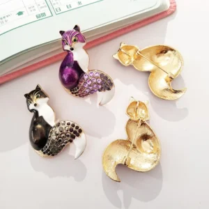 broche pelage renard