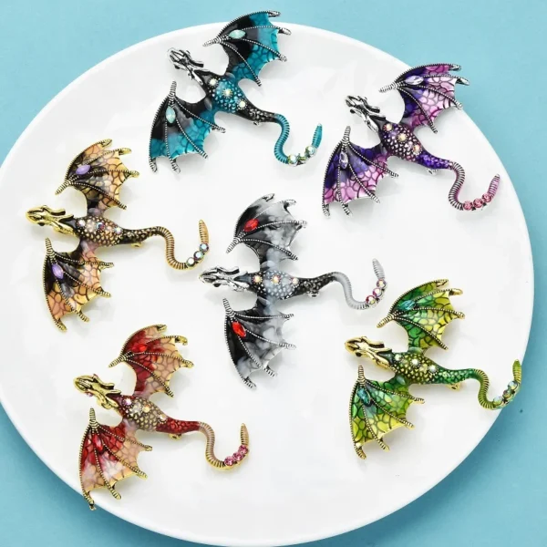 broche originale dragon