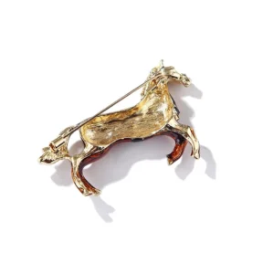 broche cheval stylisée